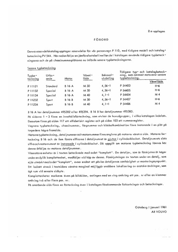 Onderdelenboek PV 544 B16